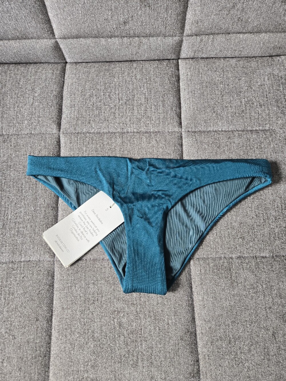 Baobab | Providencia Swim Bikini Bottom Size S In Shiny Turquoise Teal